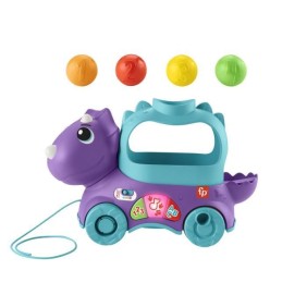 Fisher-Price - Lance-Balles-Tricératops a tirer et jouet musical