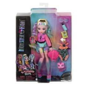 Monster High - Lagoona Blue avec piranha de compagnie - Poupée - 4 ans et + - MONSTER HIGH - HHK55 - POUPEE MANNEQUIN MONSTER HI