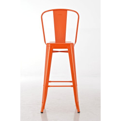 Lot de 2 tabourets de bar Aiden orange