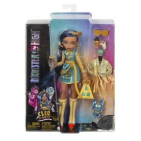 Poupée Monster High - Cleo de Nile avec animal de compagnie - 4 ans et + - MONSTER HIGH - HHK54