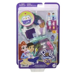 COFFRET MANCHOT A LA NEIGE - POLLY POCKET - HRD34 - MINI POUPEE POLLY POCKET COFFRET COMPACT