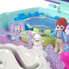 COFFRET MANCHOT A LA NEIGE - POLLY POCKET - HRD34 - MINI POUPEE POLLY POCKET COFFRET COMPACT