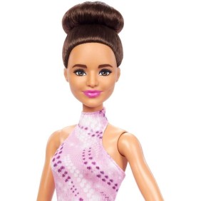 Barbie - Poupée Patineuse Artistique avec tenue amovible et trophée