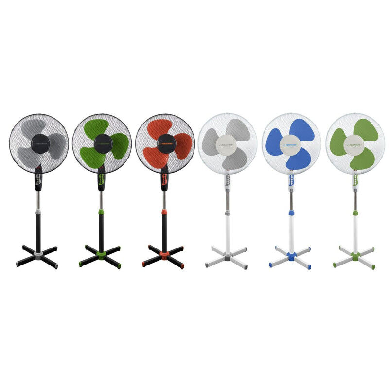 Ventilateur sur Pied Esperanza EHF001KE Blanc Noir 50 W