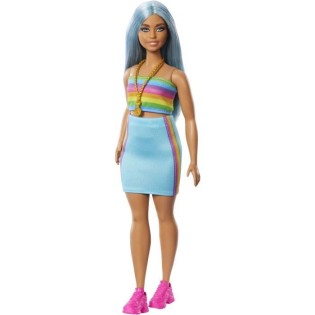 Barbie - Barbie Fashionistas - Poupée cheveux bleus 65eme anniversaire