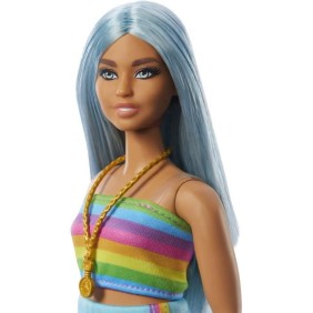 Barbie - Barbie Fashionistas - Poupée cheveux bleus 65eme anniversaire