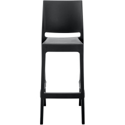 Lot de 2 tabourets de bar Maya noir