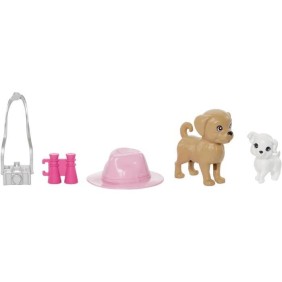 Barbie - Coffret Poupées Stacie et Barbie avec 2 chiots et accessoires