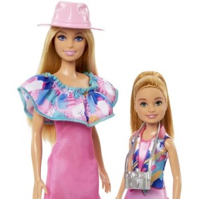 Barbie - Coffret Poupées Stacie et Barbie avec 2 chiots et accessoires