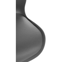 Lot de 2 tabourets de bar en plastique gris Gilbert