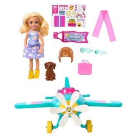 Barbie - Chelsea Can Be... - Avion et poupée - Coffret avec accessoires