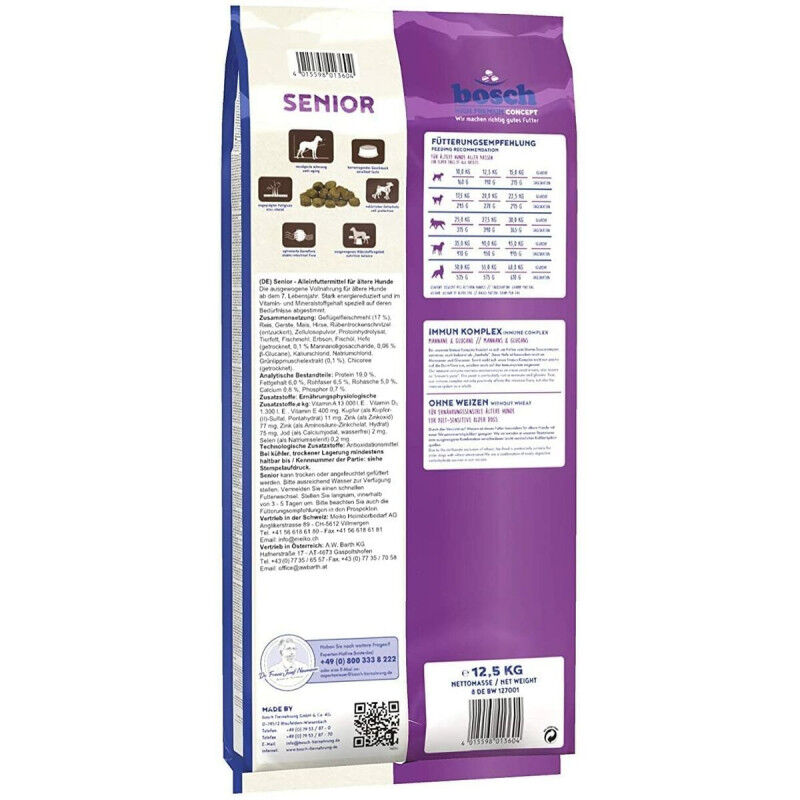 Nourriture BOSCH SENIOR Senior Poulet 12,5 Kg