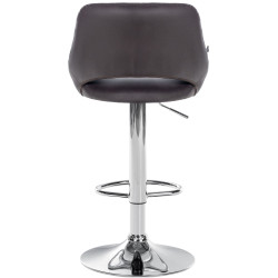 Ensemble de 2 tabourets de bar Milet, similicuir C brun