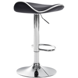 Tabouret de bar Shanghai en cuir artificiel C noir
