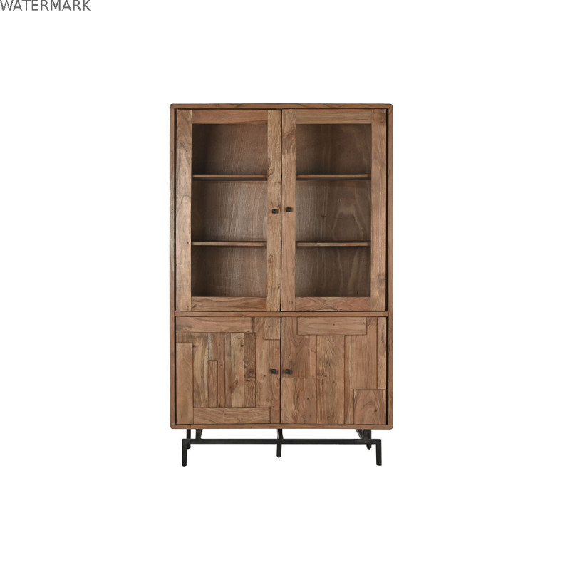 Présentoir Home ESPRIT Verre Acacia 118 x 45 x 194 cm