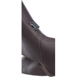 Ensemble de 2 tabourets de bar Milet, similicuir, B brun