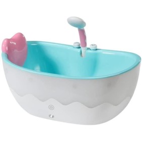 Baignoire pour poupée BABY BORN avec effets lumineux et sonores - Canard de bain amovible - Enfant 3 ans et plus