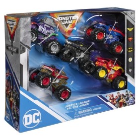 PACK DE 5 VEHICULES DIE-CAST 1:64 DC COMICS Monster Jam