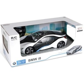 Voiture télécommandée BMW I8 1:18 - MONDO - Blanc ou Noir - Commande Full Fonction - Vitesse 9 km/h