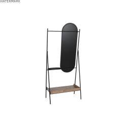 Meuble d'Entrée Home ESPRIT Noir Naturel 80 x 41 x 183 cm