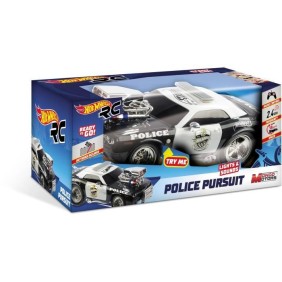 Voiture de police radiocommandée Hot Wheels - MONDO MOTORS - Sons et lumieres - 28cm