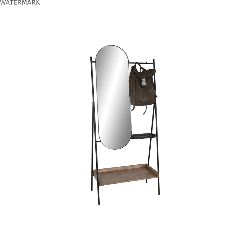 Meuble d'Entrée Home ESPRIT Noir Naturel 80 x 41 x 183 cm