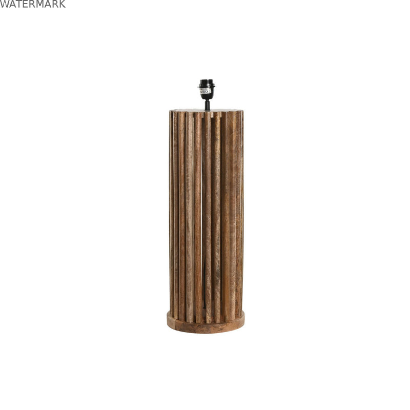 Lampe de bureau Home ESPRIT Marron Bois de manguier 50 W 220 V 23 x 23 x 72 cm