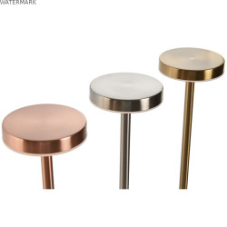 Lampe de bureau Home ESPRIT Cuivre Doré Argenté 8 x 8 x 34 cm (3 Unités)