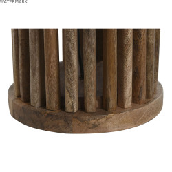 Lampe de bureau Home ESPRIT Marron Bois de manguier 50 W 220 V 23 x 23 x 72 cm
