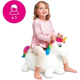 Ballon sauteur Licorne MONDO - PVC - Longueur 65cm - Pour enfants des 18 mois