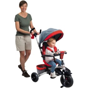 Tricycle évolutif pliable MONDO On & Go Moovi Explore - Rouge