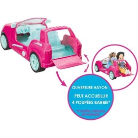 Véhicule télécommandé Barbie Cruiser SUV 44cm - Sons et lumieres - MONDO MOTORS