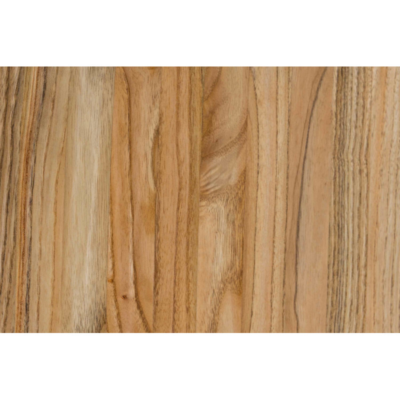 Set de 4 Taburetes de bar Skelde en madera y metal Natural