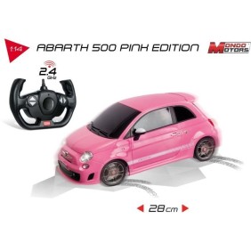 MONDO MOTORS - Véhicule radiocommandé - Effets lumineux - Fiat Abarth 500 - Voiture - chelle 1:14eme