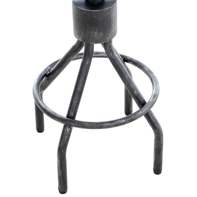 Ensemble de 2 tabourets de bar Hanam argent antique