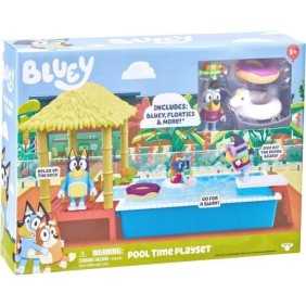 Figurine La Piscine de Bluey - MOOSE TOYS - Playset avec accessoires pour enfants de 3 ans et plus