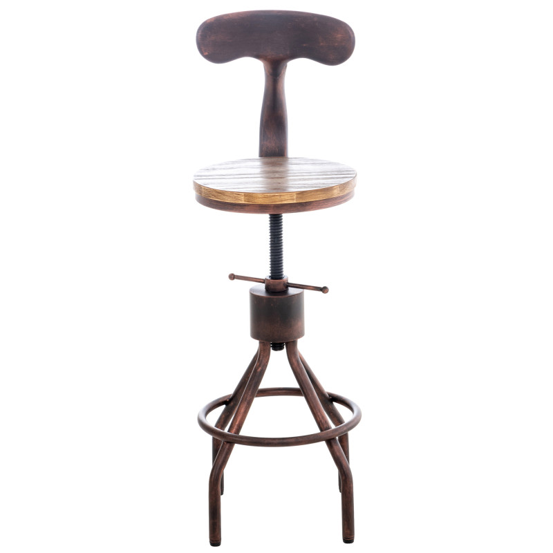 Lot de 2 tabourets de bar Hanam bronze