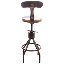 Ensemble de 2 tabourets de bar Hanam bronze
