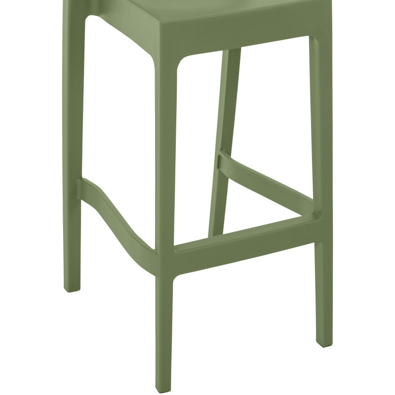 Ensemble de 2 tabourets de bar Maya olive