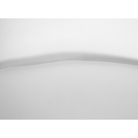 Lot de 2 tabourets de bar Almada, simili cuir blanc