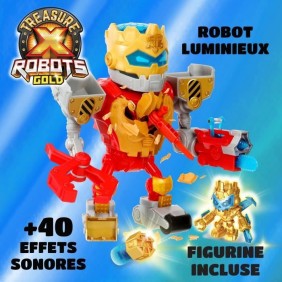 Robot Trésor X - MOOSE TOYS - Méga Robot Trésor X - 30 cm - Rouge - Pile - Enfant