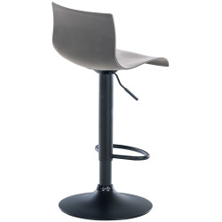 Taburete de bar Hover Gris,Metal negro mate