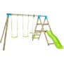 Station genet tp toys 2 balancoires / vis-a-vis / toboggan / kit d'ancrage h.209 cm