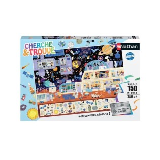 Nathan-Puzzle 150 pieces - Dans l'espace (Cherche et trouve)-4005556862139-A partir de 7 ans