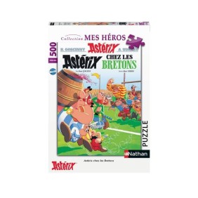 Puzzle 500 pieces, Astérix chez les Bretons, Des 10 ans, Collection Mes Héros, 87824, Nathan