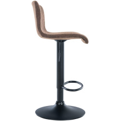 Tabouret de bar Hoover tissu B marron