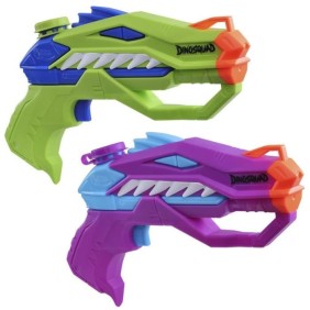 Nerf Dual Pack DinoSquad Raptor-Surge, 2 blasters a eau Super Soaker, design de dinosaure, jeux d'eau, des 6 ans