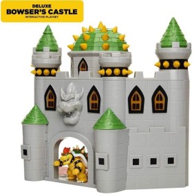 Playset Château de Bowser - JAKKS PACIFIC - Super Mario - Figurine de Bowser - Effets sonores - Mécanismes fonctionnels