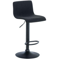 Tabouret de bar Hoover tissu B noir
