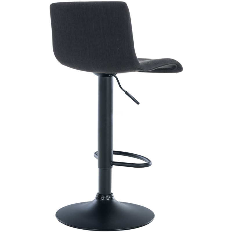 Tabouret de bar Hoover, tissu B noir